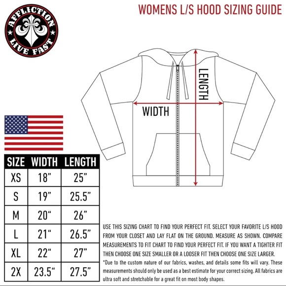 Affliction Women's Zip Up Hoodie Jacket Blitzkrieg Biker Tattoo - Picture 4 of 8